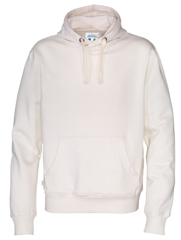 HOODIE MAN - GOTS GECERTIFICEERD — Gebroken Wit