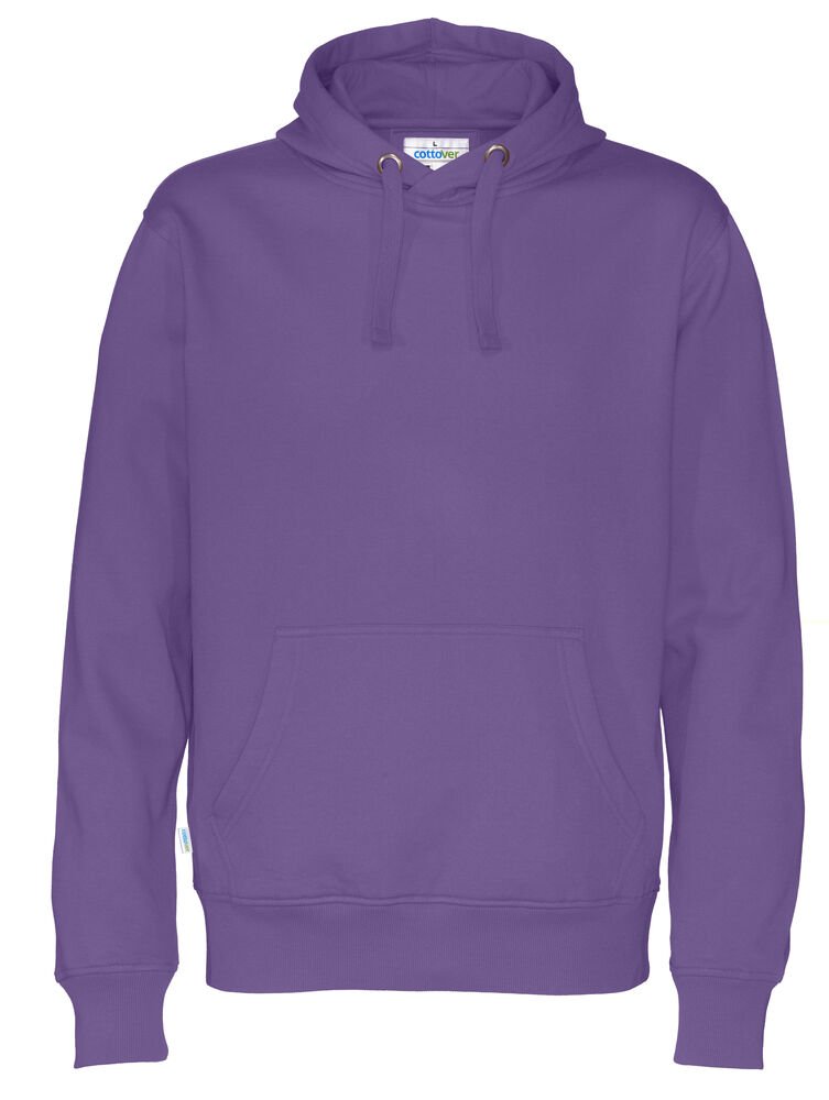 HOODIE MAN - GOTS GECERTIFICEERD — Paars