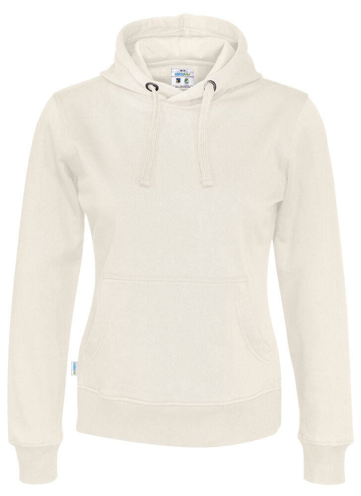 HOODIE LADY - GOTS GECERTIFICEERD — Gebroken Wit