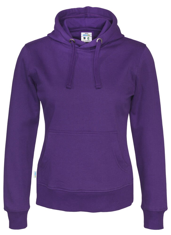 HOODIE LADY - GOTS GECERTIFICEERD — Paars
