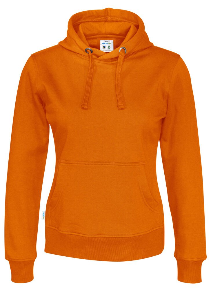 HOODIE LADY - GOTS GECERTIFICEERD — Oranje