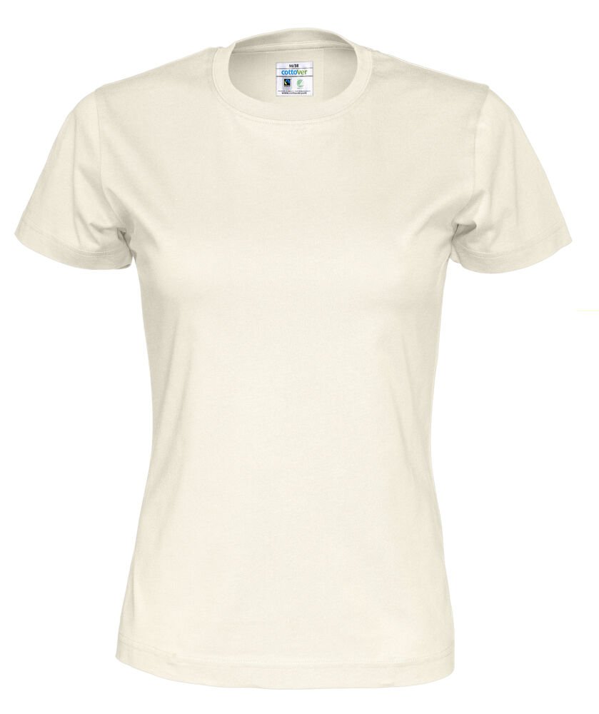 T-SHIRT LADY - GOTS GECERTIFICEERD — Gebroken Wit
