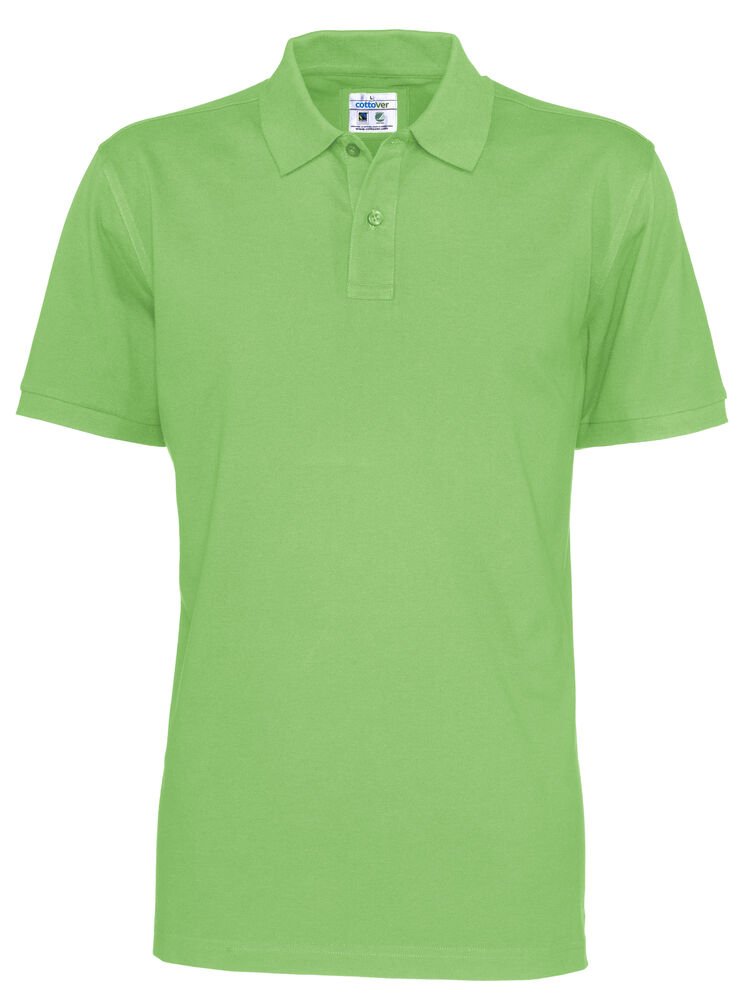 POLO PIQUE MAN - GOTS GECERTIFICEERD — Groen