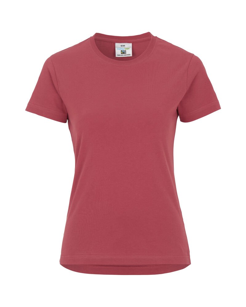 T-SHIRT LADY - GOTS GECERTIFICEERD — Vintage Rood