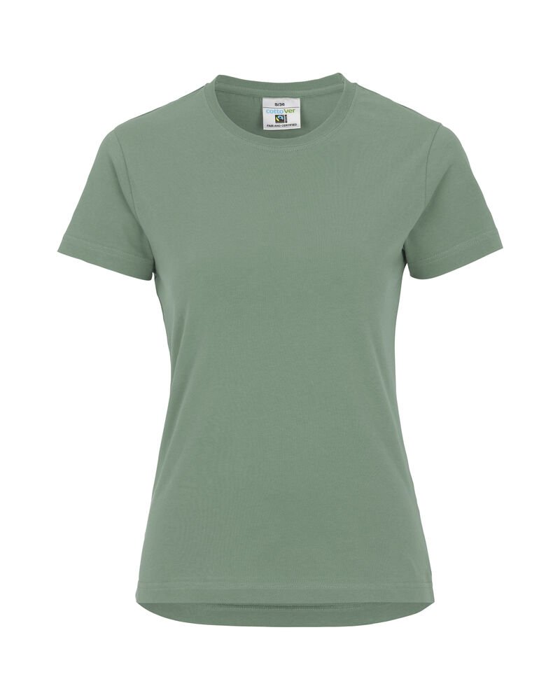 T-SHIRT LADY - GOTS GECERTIFICEERD — Vintage Groen