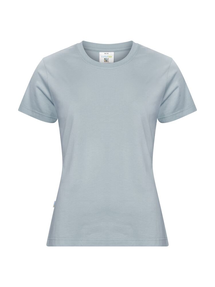 T-SHIRT LADY - GOTS GECERTIFICEERD — Mistig Blauw