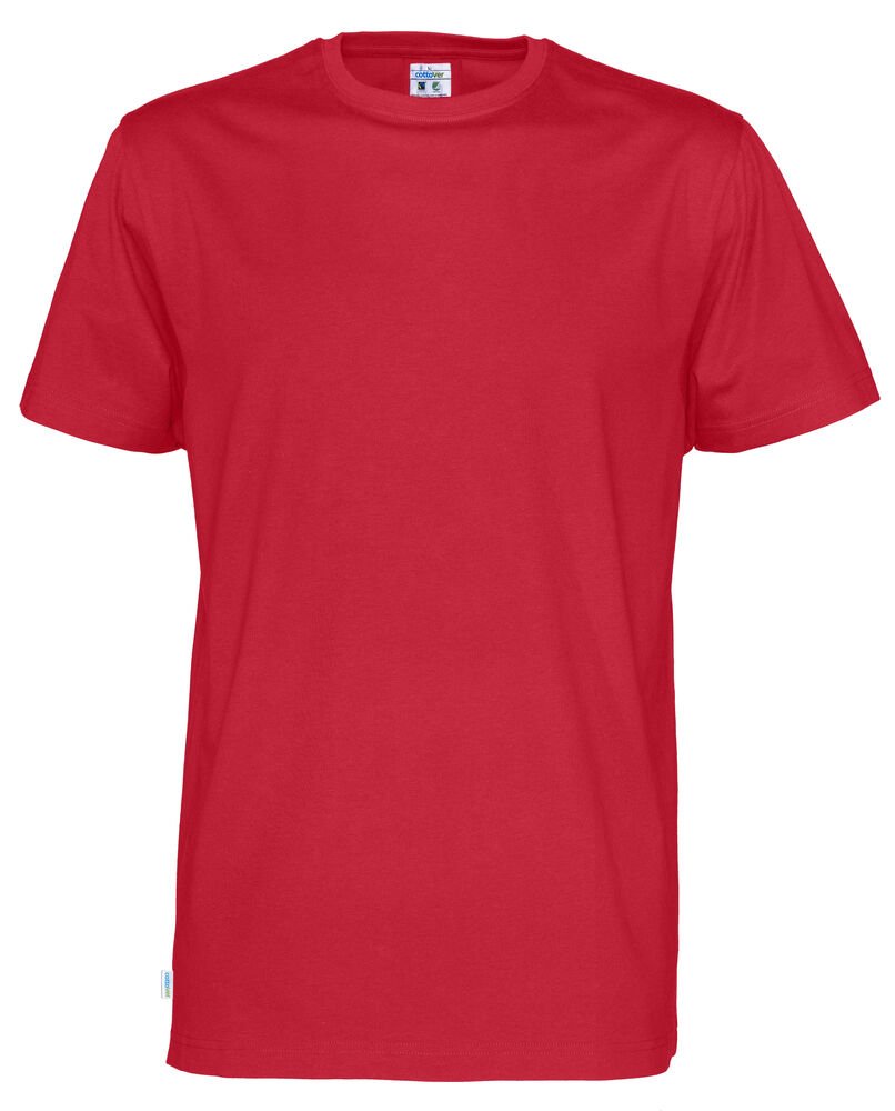 T-SHIRT MAN - GOTS GECERTIFICEERD — Rood
