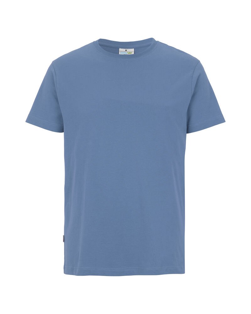 T-SHIRT MAN - GOTS GECERTIFICEERD — Vintage Blauw