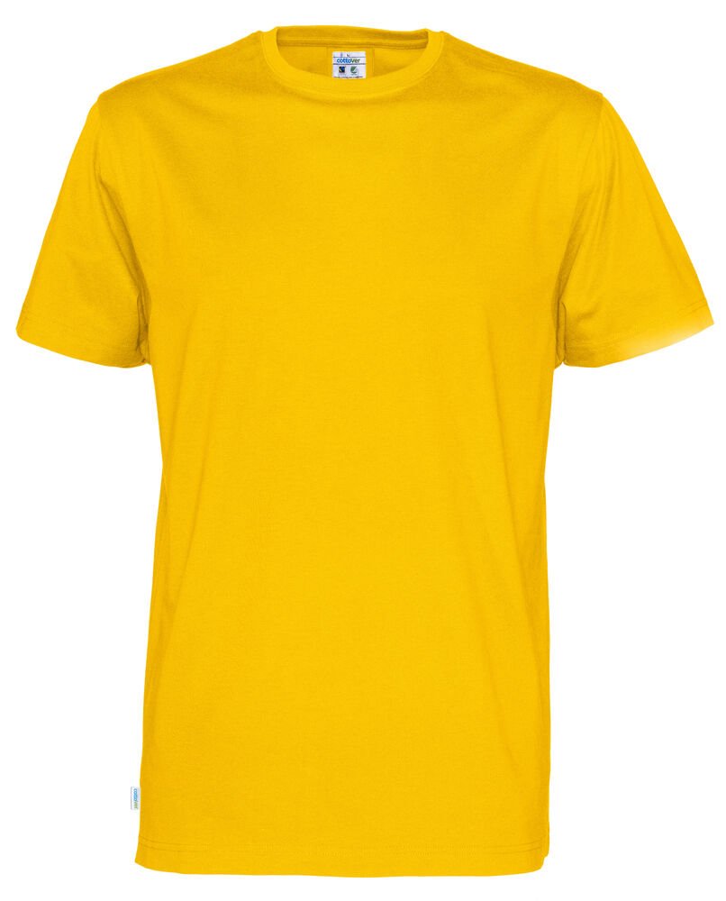 T-SHIRT MAN - GOTS GECERTIFICEERD — Geel