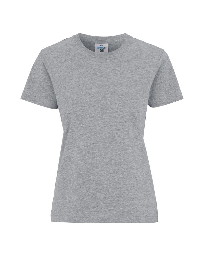 T-SHIRT LADY - GOTS GECERTIFICEERD — Grijs Mêlée