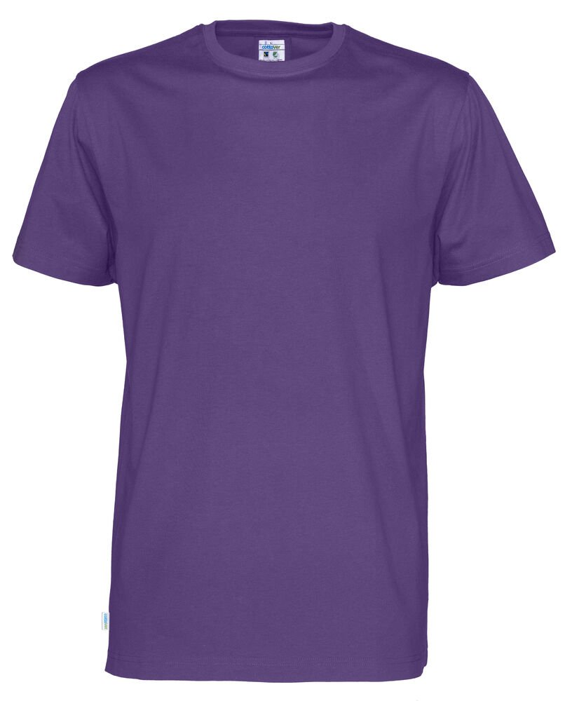 T-SHIRT MAN - GOTS GECERTIFICEERD — Paars