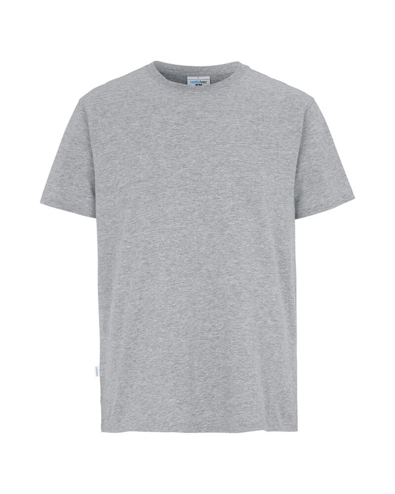 T-SHIRT MAN - GOTS GECERTIFICEERD — Grijs Mêlée