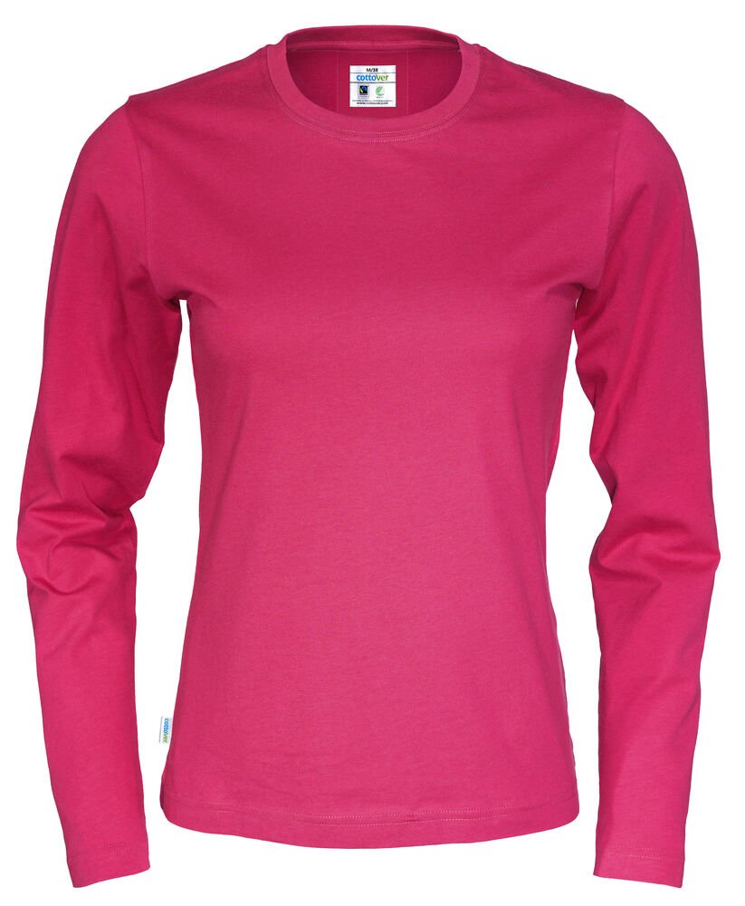 T-SHIRT LONG SLEEVE LADY - GOTS GECERTIFICEERD — Kersrood