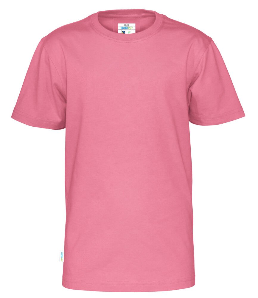 T-SHIRT SS KID - GOTS GECERTIFICEERD — Roze