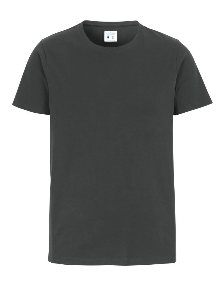 STRETCH R-NECK MAN - GOTS GECERTIFICEERD — Antracite
