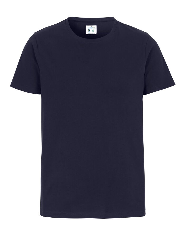 STRETCH R-NECK MAN - GOTS GECERTIFICEERD — Marine