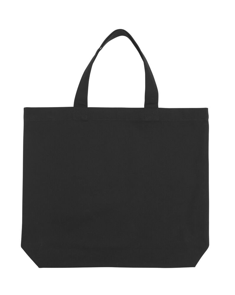 TOTE BAG HEAVY LARGE - GOTS GECERTIFICEERD — Zwart
