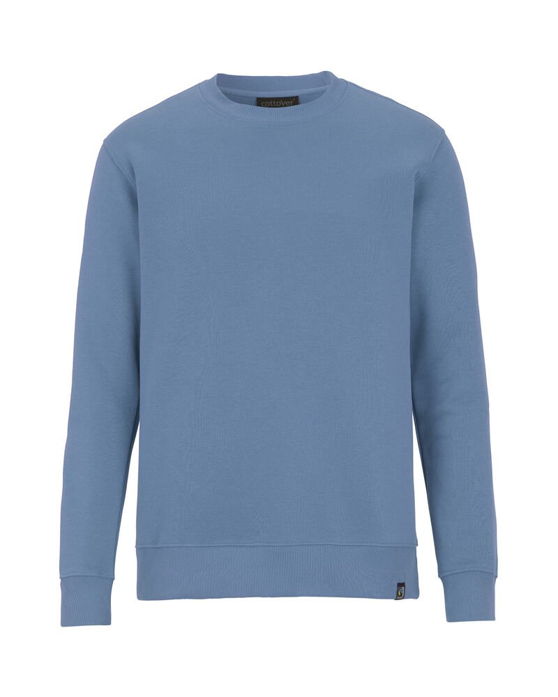 Key Crew Neck Unisex Sweatshirt — Vintage Blauw