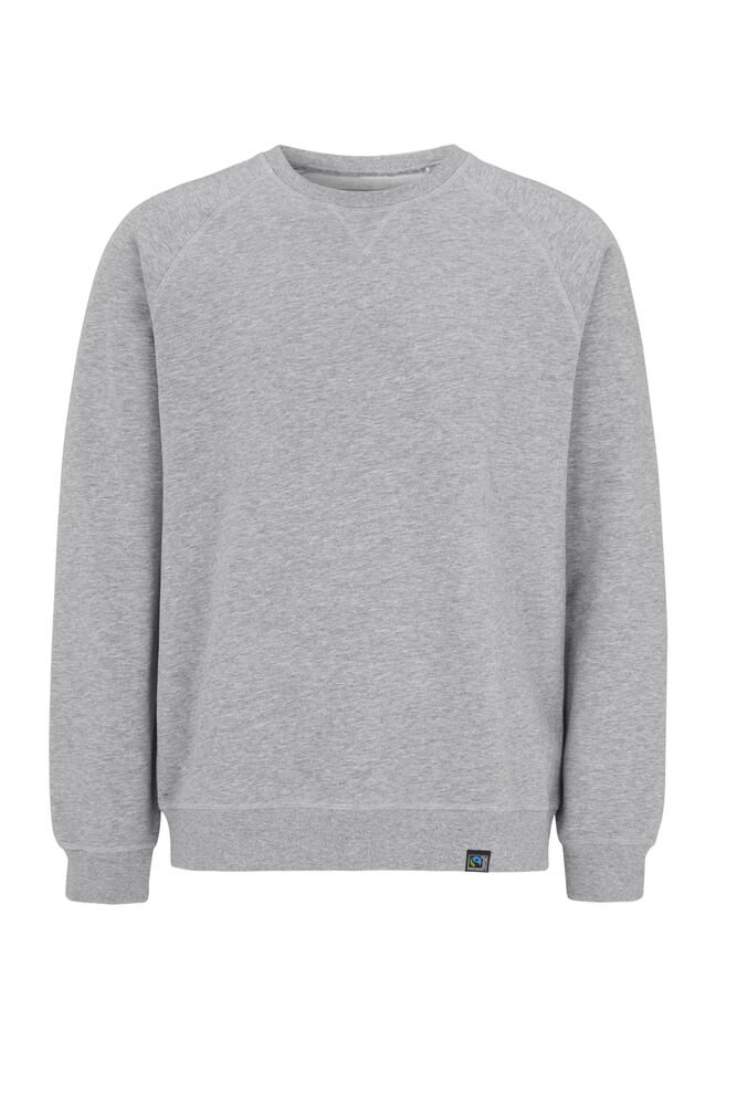 F. TERRY CREW NECK MAN — Grijs Mêlée
