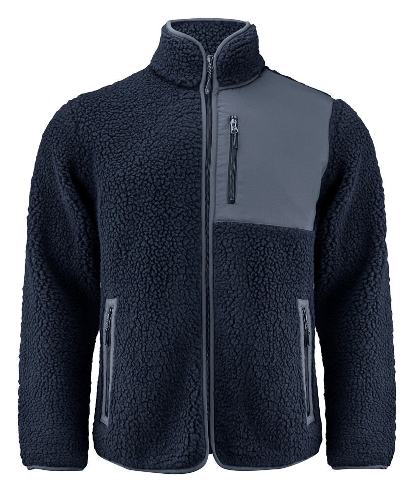 Kingsley Fleece Jas Heren — Zwart