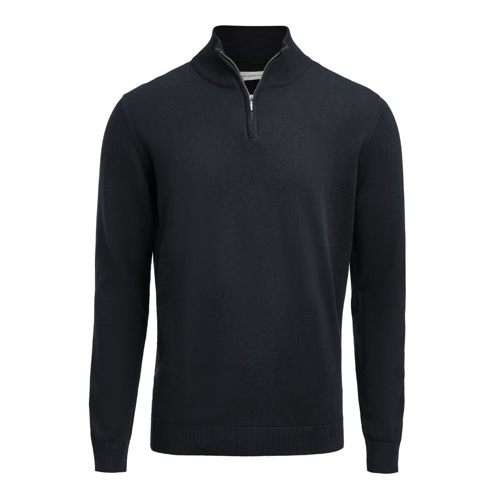 Ashland Halfzip Gebreide Sweater Unisex — Marine