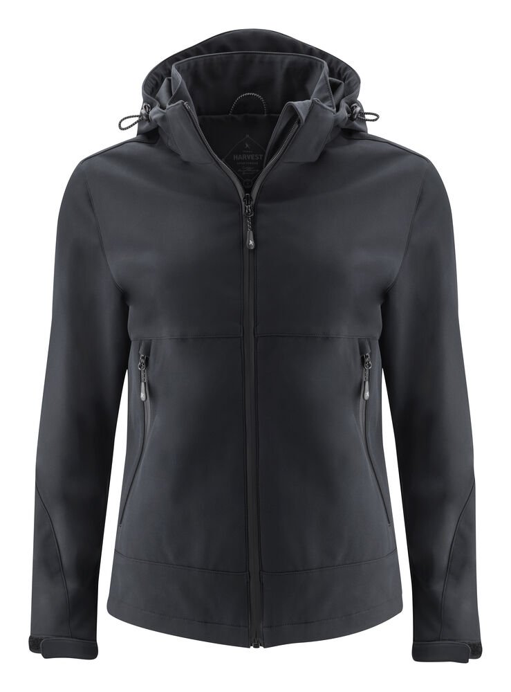 Lodgetown Softshell Jas Dames — Zwart