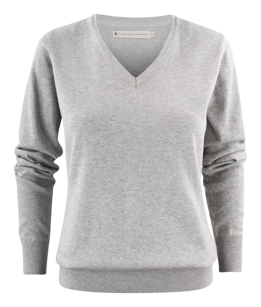 Ashland V  Gebreide Sweater Dames — Grijs Mêlée