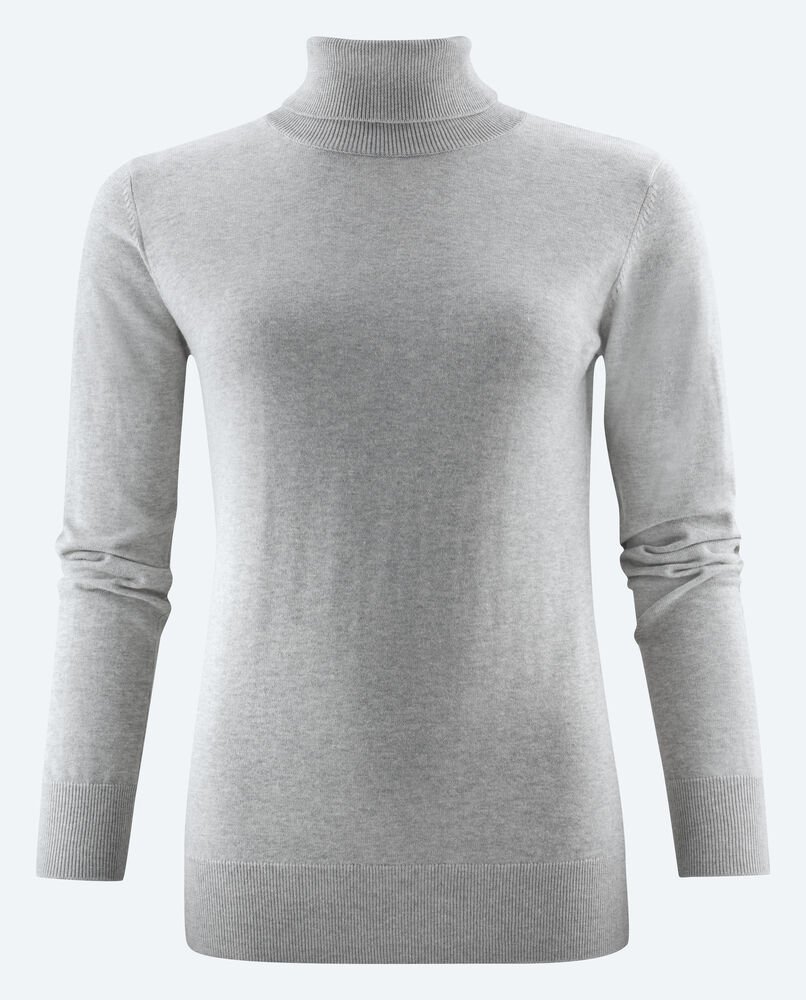 Ashland Turtle Gebreide Sweater Dames — Grijs Mêlée