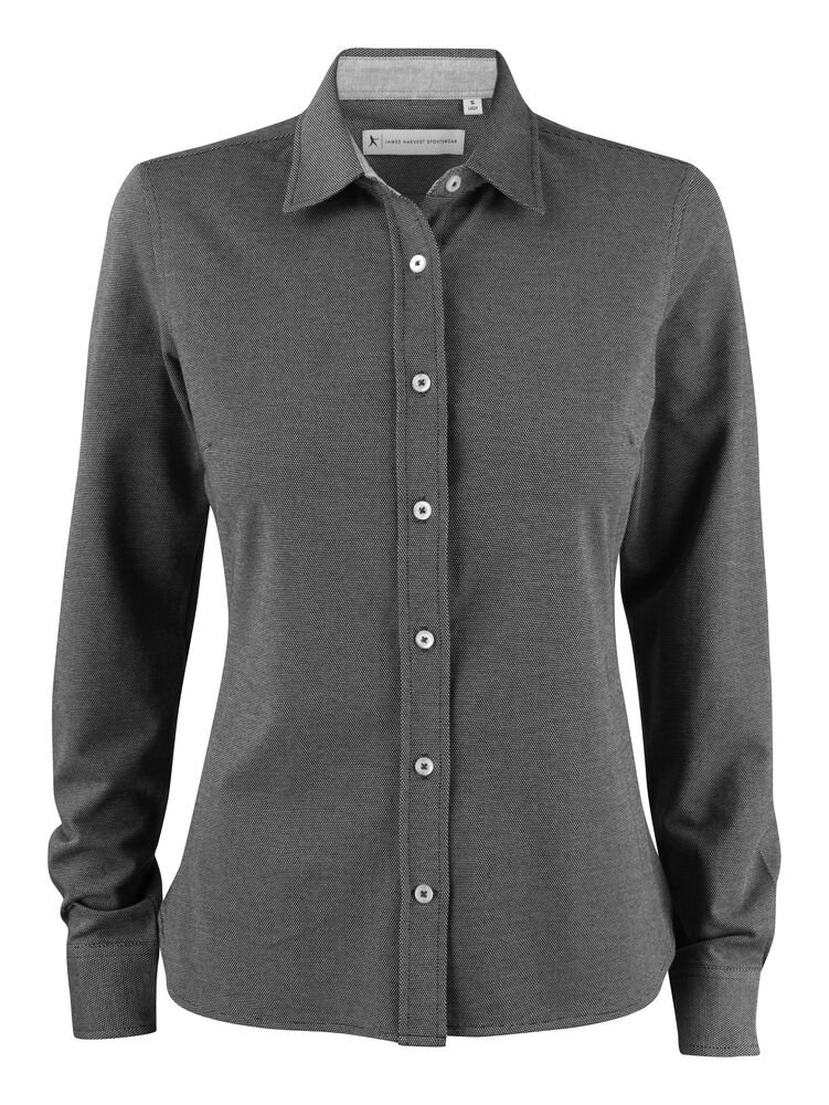 Burlingham  Hemd Dames — Zwart