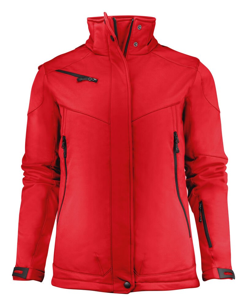 Skeleton Softshell Jas Dames — Rood