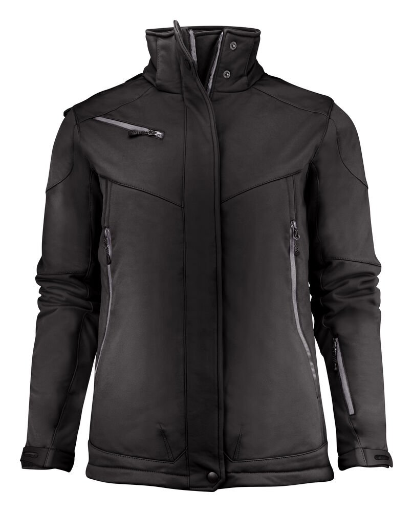 Skeleton Softshell Jas Dames — Zwart