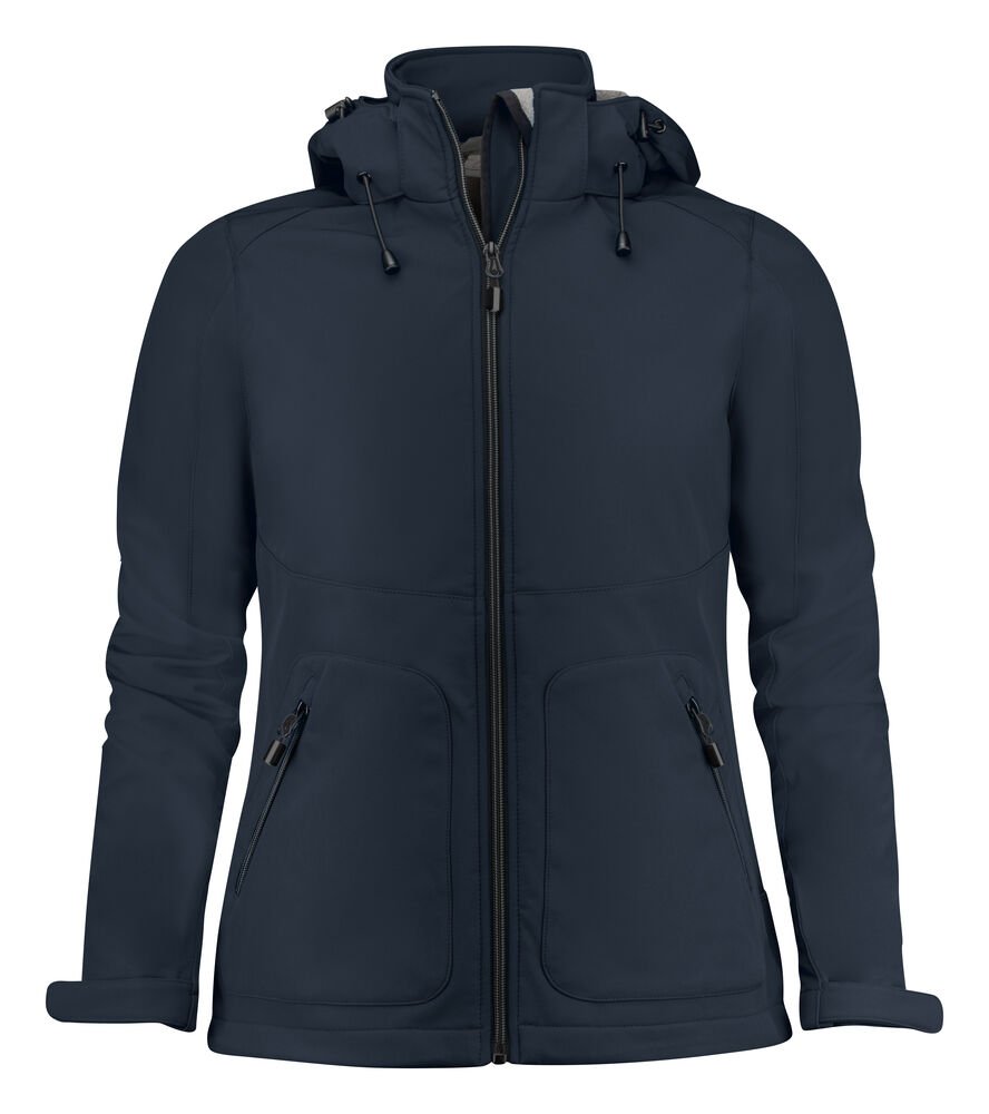 Karting Softshell Jas Dames — Donker Marine