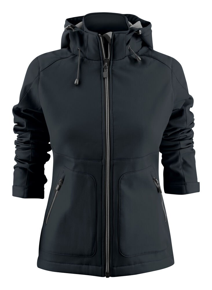 Karting Softshell Jas Dames — Zwart