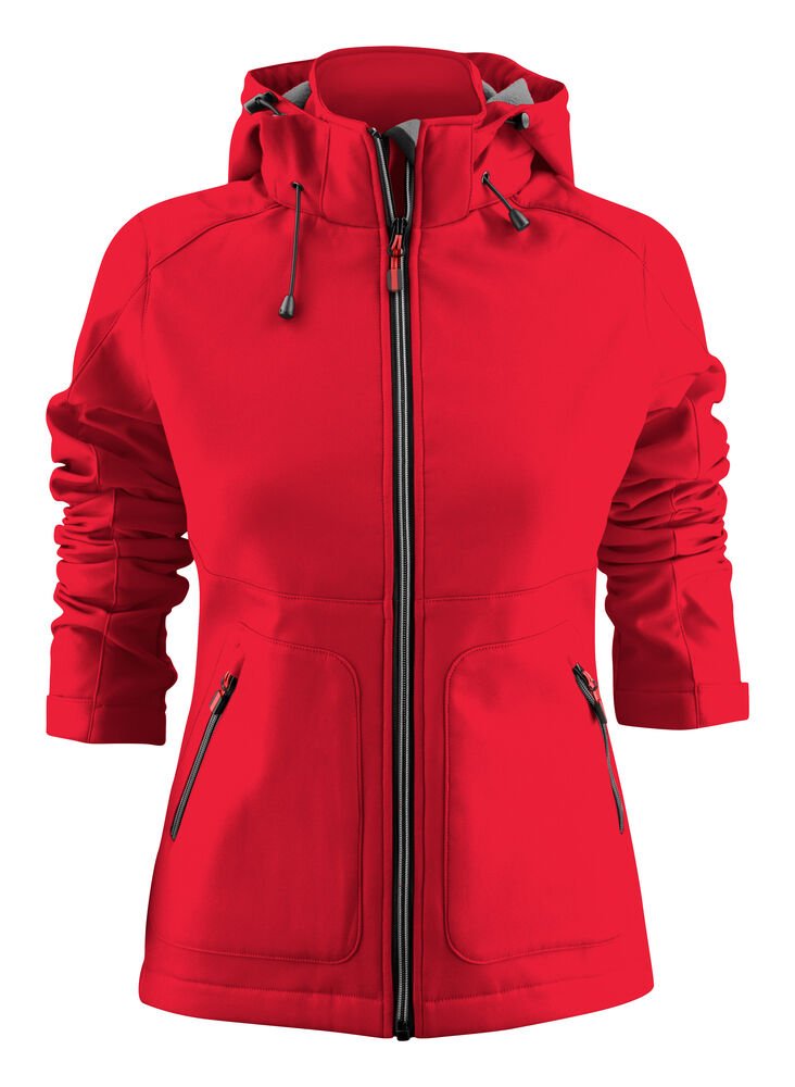 Karting Softshell Jas Dames — Rood