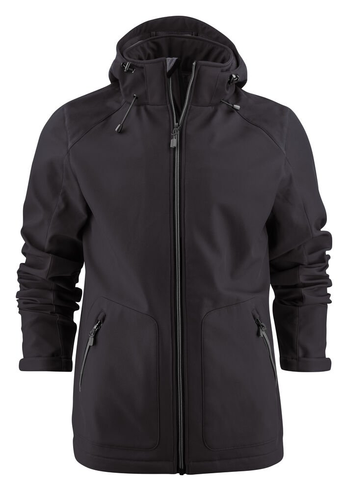 Karting Softshell Jas Heren — Zwart