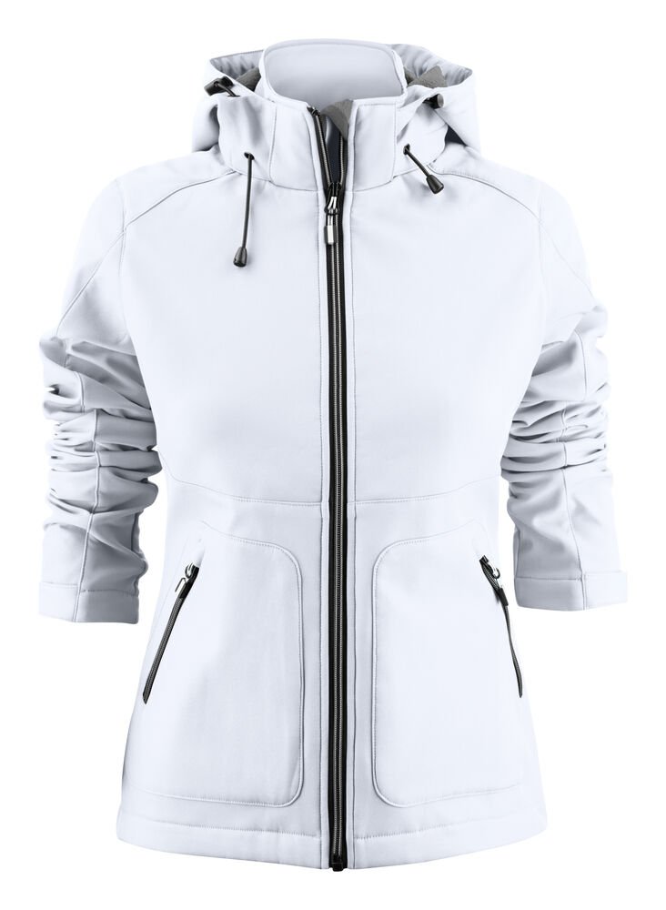 Karting Softshell Jas Dames — Wit