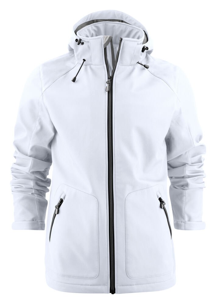 Karting Softshell Jas Heren — Wit