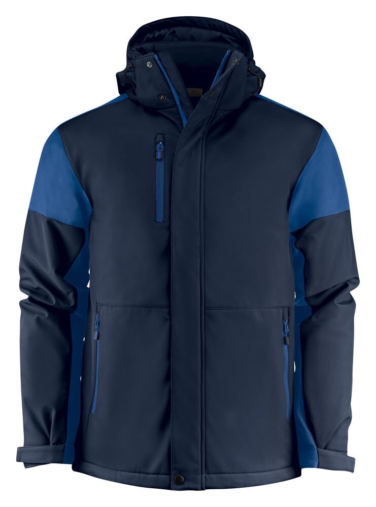Prime Padded Softshell Jas Heren — Marine/Kobalt