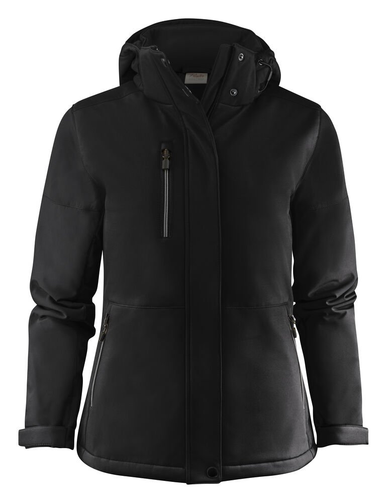 Overlanding Softshell Jas Dames — Zwart