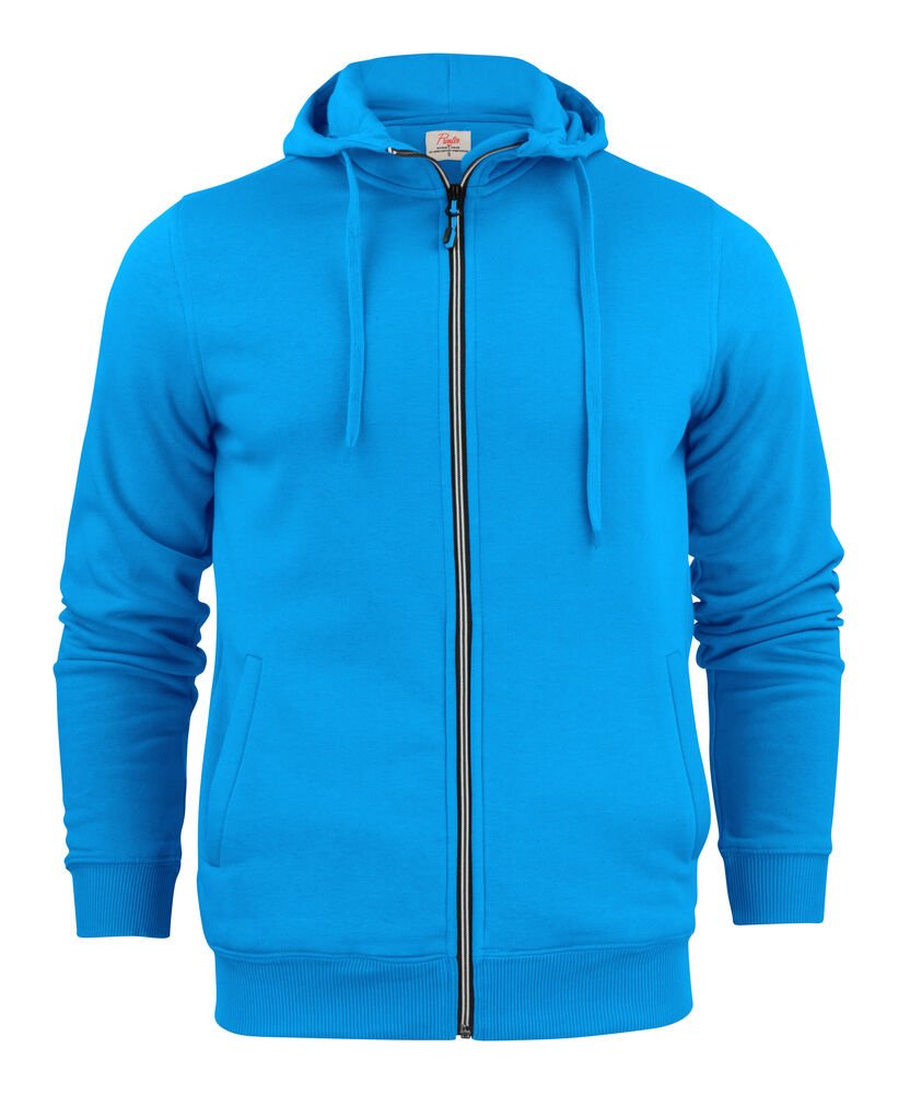 Overhead Sweater Volledige Rits Heren — Oceaan Blauw