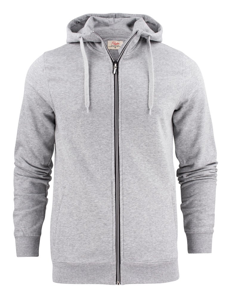 Overhead Sweater Volledige Rits Heren — Grijs Mêlée