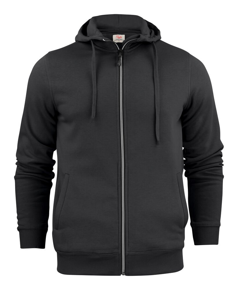 Overhead Sweater Volledige Rits Heren — Zwart