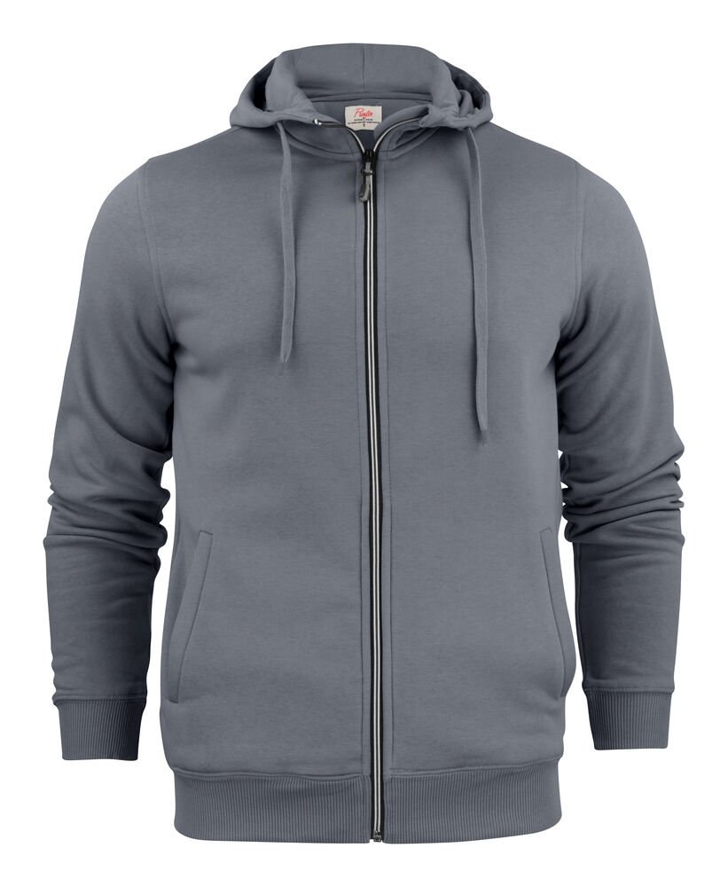 Overhead Sweater Volledige Rits Heren — Staalgrijs