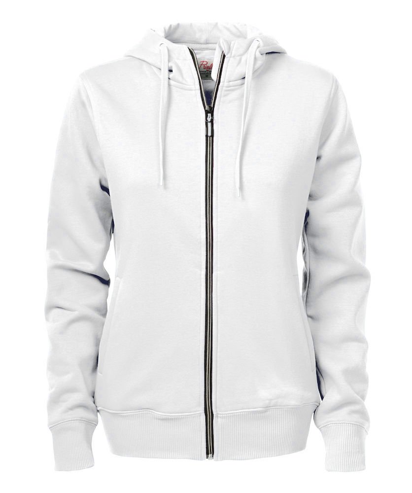 Overhead  Sweater Volledige Rits Dames — Wit
