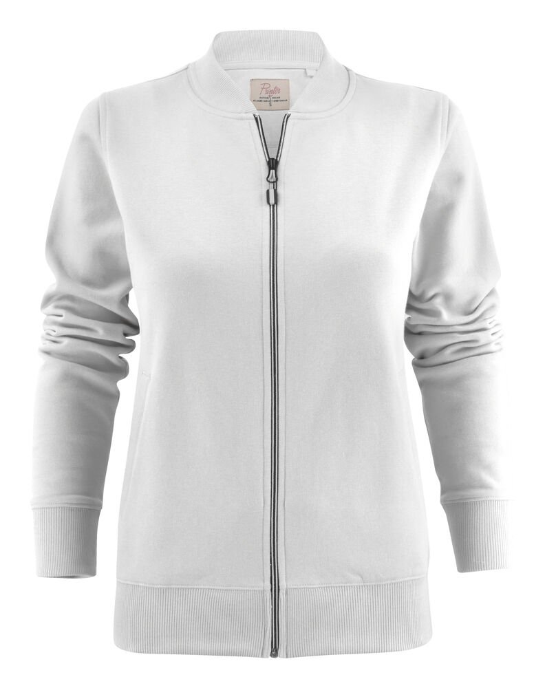 Javelin Sweater Volledige Rits Dames — Wit