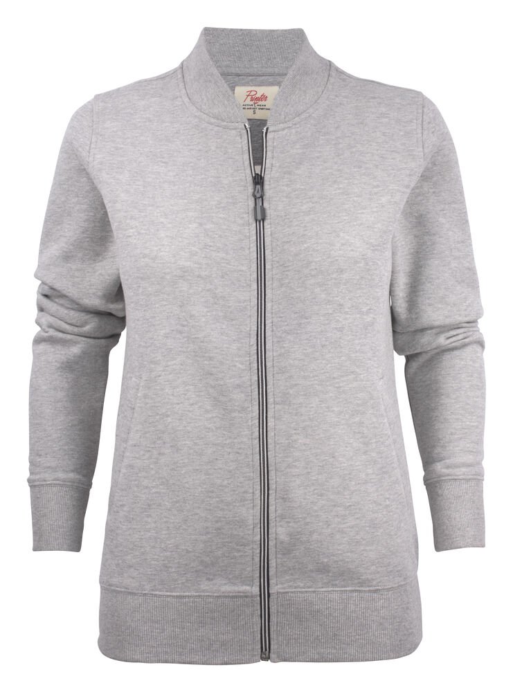 Javelin Sweater Volledige Rits Dames — Grijs Mêlée