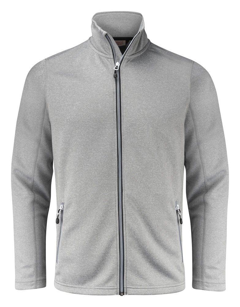 Powerslide Sweater Volledige Rits Heren — Grijs Mêlée