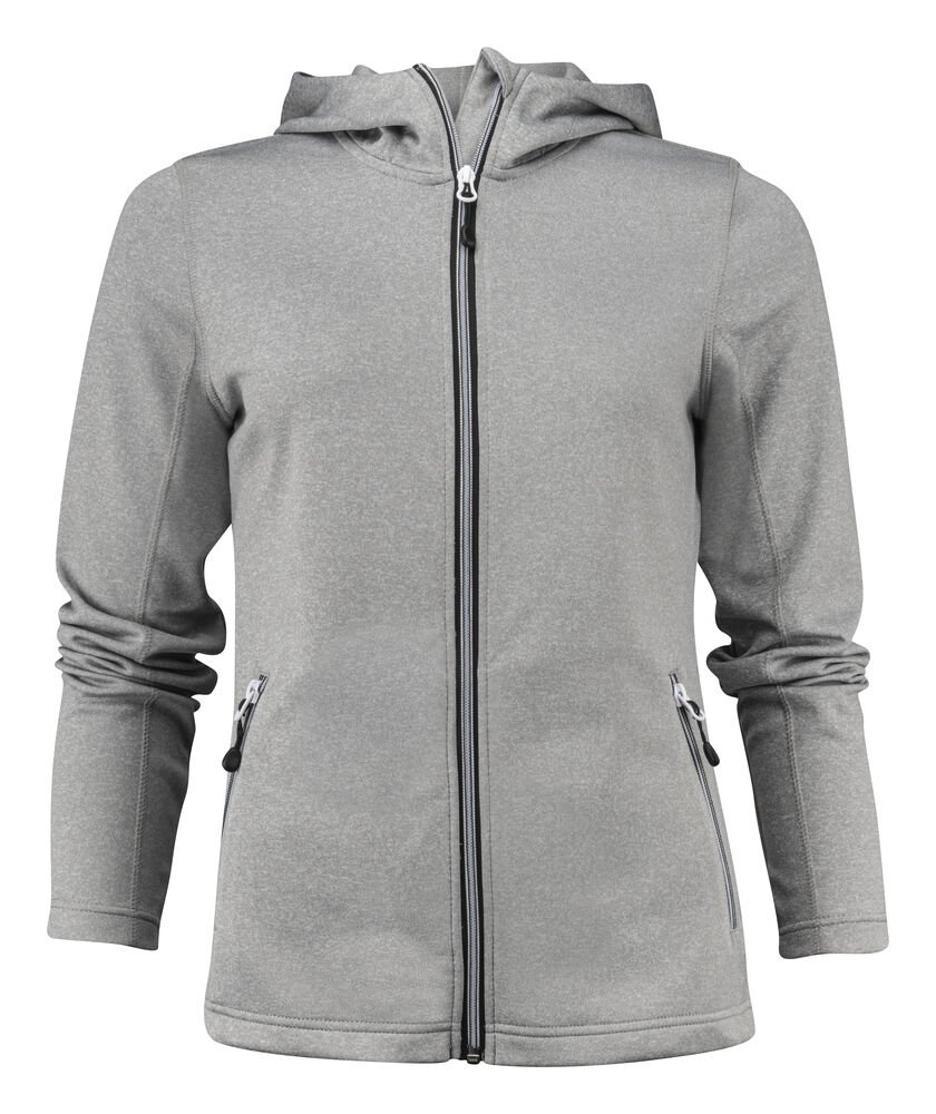 Layback Hoodie Dames — Grijs Mêlée
