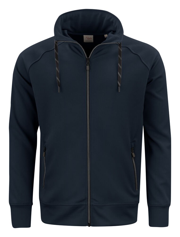 Jog RSX  Sweater Volledige Rits Heren — Donker Marine