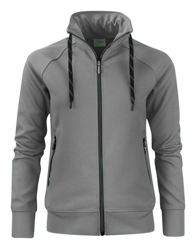 Jog RSX Sweater Volledige Rits Dames — Staalgrijs